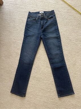 FRAME NWOT MID-RISE STRAIGHT LEG JEAN STYLE OPLHST456 COLOR-SCOTLAND SIZE 26